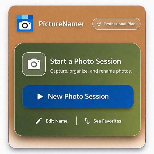 New Photo Session feature